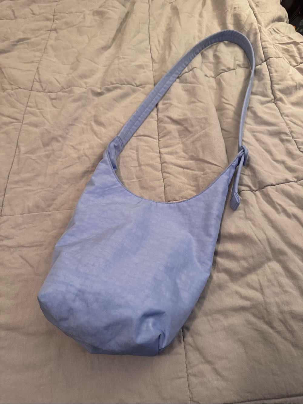 BAGGU Periwinkle Shoulder Hobo Bag